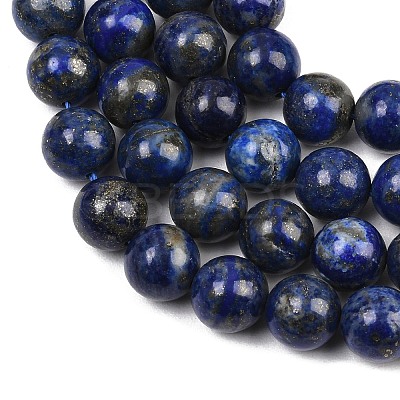 Natural Lapis Lazuli Beads Strands G-S333-10mm-013-1