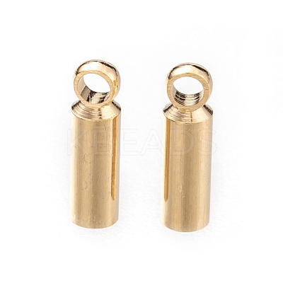 Brass Cord Ends KK-H759-40A-G-1