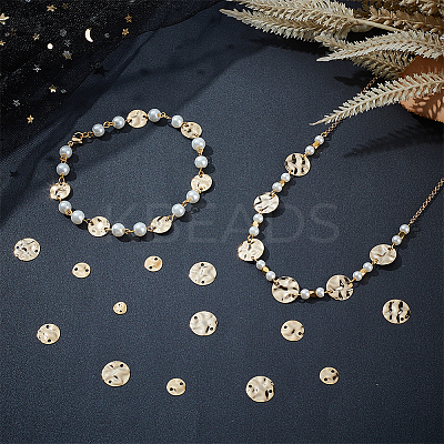 80Pcs 4 Styles Brass Connector Charms KK-CN0002-93G-1