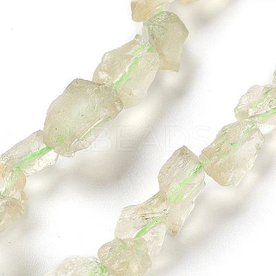 Raw Rough Natural Topaz Beads Strands G-P528-B02-01-1