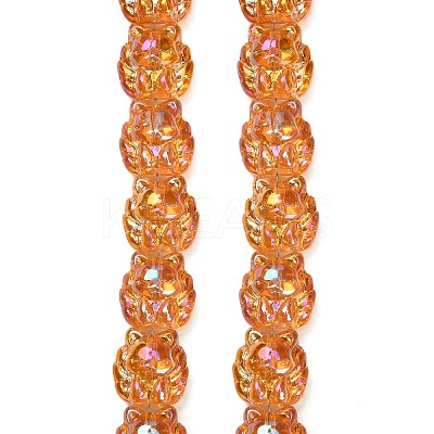 Electroplate Glass Bead Strands EGLA-H110-01HR-03-1