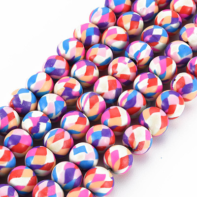 Handmade Polymer Clay Beads Strands CLAY-N008-054-04-1