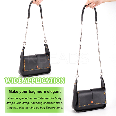 PU Leather Braided Rope Shoulder Strap FIND-WH0152-160-1