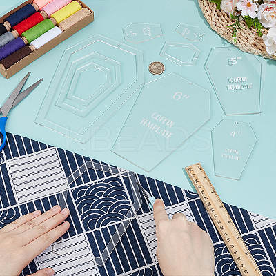 Acrylic Quilting Templates DIY-BC0014-52A-1