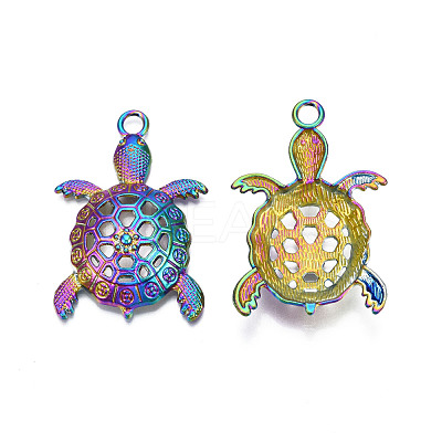 Rainbow Color Alloy Big Pendants PALLOY-N156-194-1