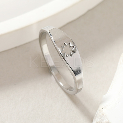 Fashionable 304 Stainless Steel Finger Rings FS-WG43180-10-1