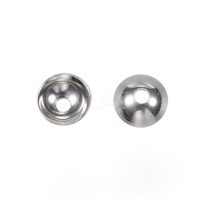 Tarnish Resistant 201 Stainless Steel Bead Caps STAS-F040-20B-P-1