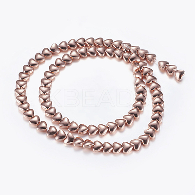 Non-magnetic Synthetic Hematite Beads Strands G-P338-27A-6mm-RG-1