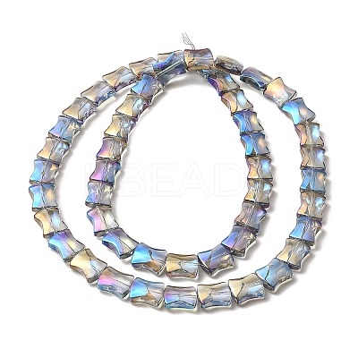 Electroplate Glass Beads Strands EGLA-H103-FR03-1