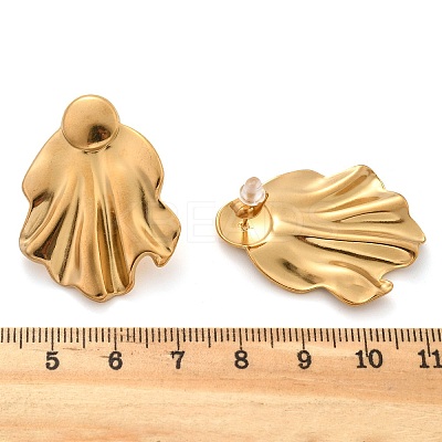 304 Stainless Steel Studs Earrings for Women EJEW-K306-25G-1