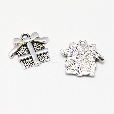 Tibetan Style Alloy Charms TIBE-S301-034AS-NR-1