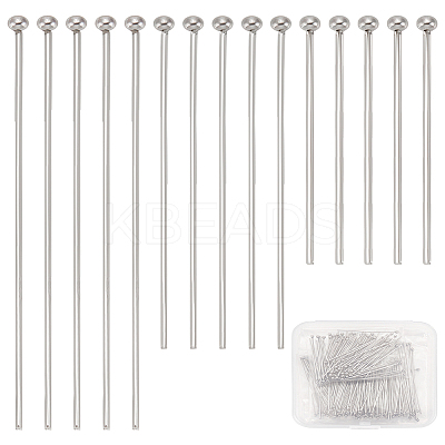 300Pcs 3 Styles 304 Stainless Steel Ball Head pins STAS-LP0002-21-1