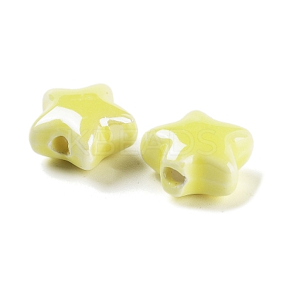 Glazed Porcelain Beads PORC-O005-02-1