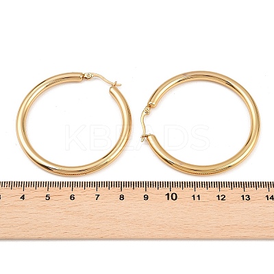 Ring 304 Stainless Steel Hoop Earrings EJEW-L142-008-1