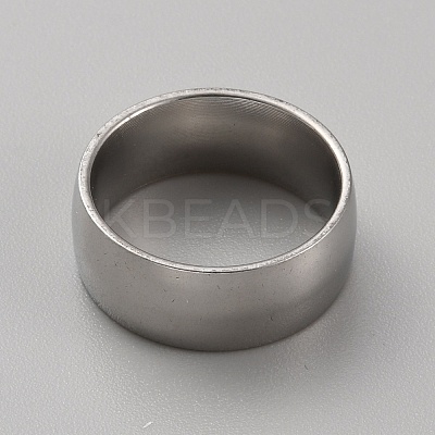 201 Stainless Steel Simple Plain Band Ring for Women RJEW-WH0015-02A-1