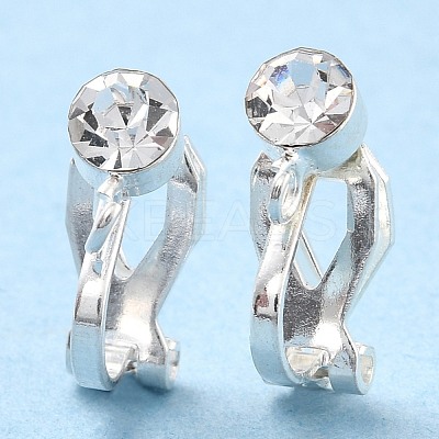 Brass Clip-on Earring Findings KK-C219-01S-1