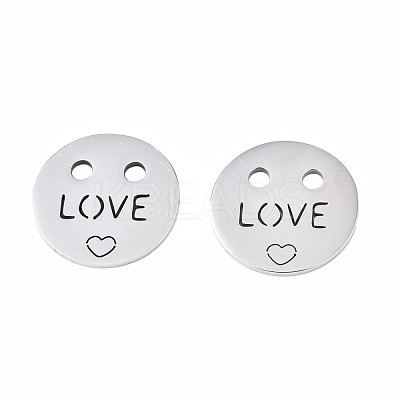 Non-Tarnish 201 Stainless Steel Pendants STAS-N095-077-1