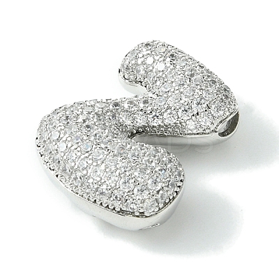 Rack Plating Brass Cubic Zirconia Pendants KK-S378-02P-Z-1