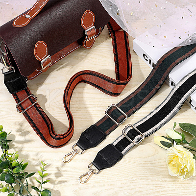 3Pcs 3 Colors Canvas Adjustable Bag Handles FIND-WR0009-20-1