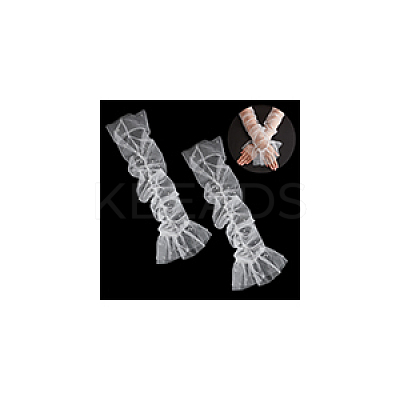 Nylon Detachable Mesh Puff Sleeves AJEW-WH0270-351-1