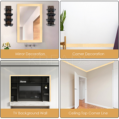 2Pcs Foam 3D Self-Adhesive Waterproof Wallpaper Border DIY-GF0010-19C-1
