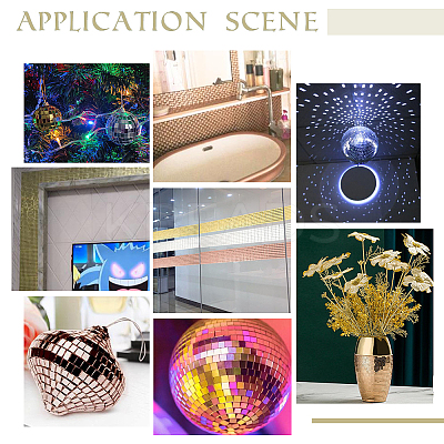 Square Adhesive Glass Cabochons Sheets DIY-WH0308-257-1