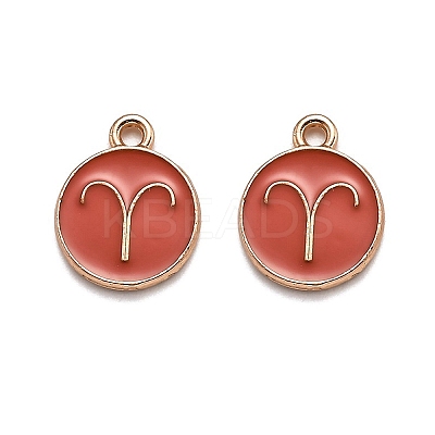 Alloy Enamel Pendants ENAM-S124-01B-12A-1