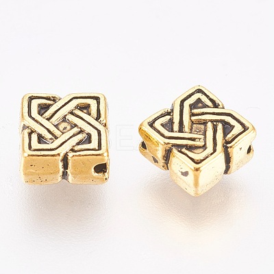 Tibetan Style Alloy Beads X-GLF0867Y-1