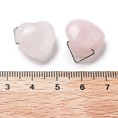 Natural Rose Quartz Pendants G-K371-02P-05-1