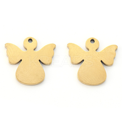PVD Vacuum Plating 304 Stainless Steel Charms X-STAS-N092-10G-1