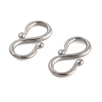 Non-Tarnish 304 Stainless Steel S-Hook Clasps LS-STAS-L082-001P-02-1