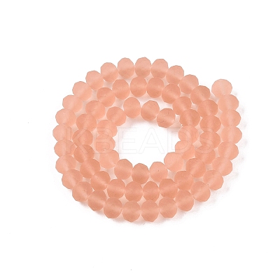 Transparent Glass Beads Strands EGLA-A044-T8mm-MD21-1