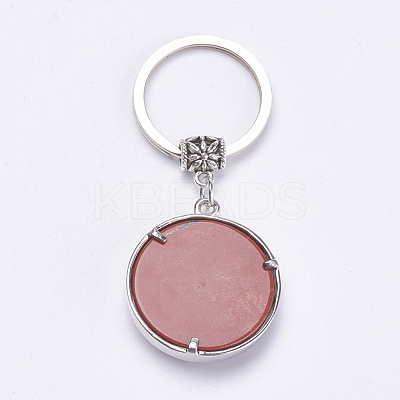 Natural Red Jasper Keychain KEYC-G043-B09-1
