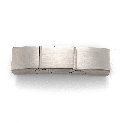 Tarnish Resistant 316 Surgical Stainless Steel Magnetic Clasps with Glue-in Ends STAS-F269-03MP-1