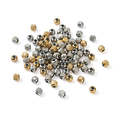 201 Stainless Steel Beads STAS-PJ0001-33-1