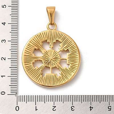 PVD Vacuum Plating 304 Stainless Steel Pendants STAS-M322-34G-1