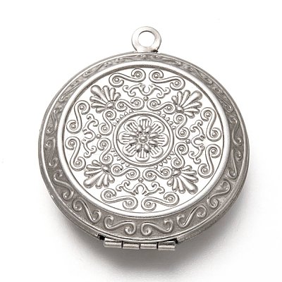 Tarnish Resistant 316 Stainless Steel Locket Pendants X-STAS-P268-10P-1