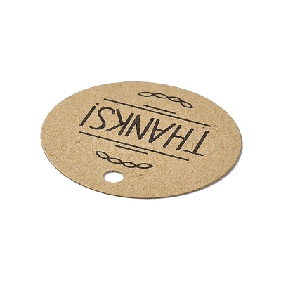 Thank You Theme Kraft Paper Jewelry Display Paper Price Tags CDIS-K004-01I-1