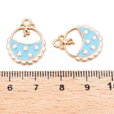 Rack Plating Alloy Enamel Pendants LS-ENAM-N056-385KCG-02-1