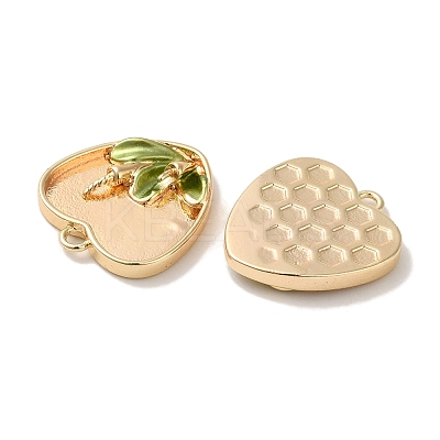Brass Enamel Pendants KK-S368-10G-1