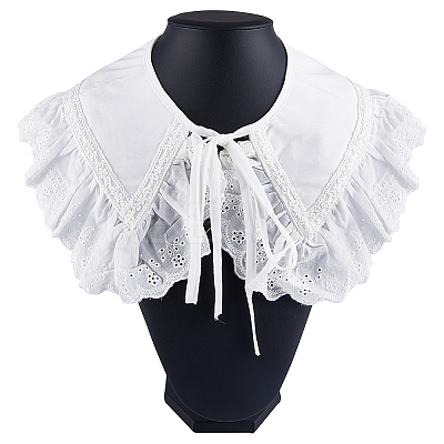 1Pc Detachable Polyester Lady's False Collars AJEW-GF0007-69-1