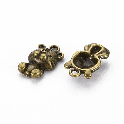 Tibetan Style Alloy Pendants TIBEP-N010-021AB-RS-1