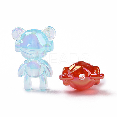 Transparent Acrylic Imitation Jelly Beads OACR-P011-11C-1