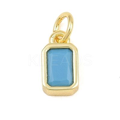 Brass Pave Sky Blue Cubic Zirconia Charms CU-CBA4A93-02I-G-1