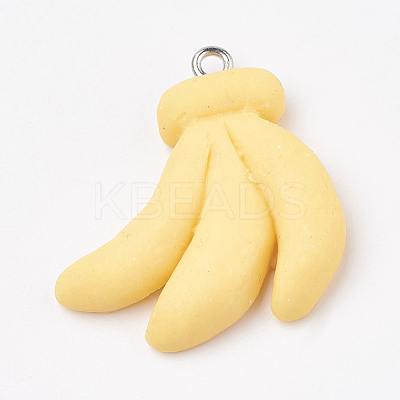 Handmade Polymer Clay Pendants X-CLAY-T012-07-1