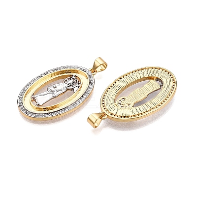 Brass Micro Pave Cubic Zirconia Pendants KK-T070-23G-02-1