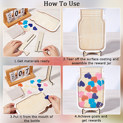 DIY Wood Reward Chart for Kids DIY-WH20002-83B-1