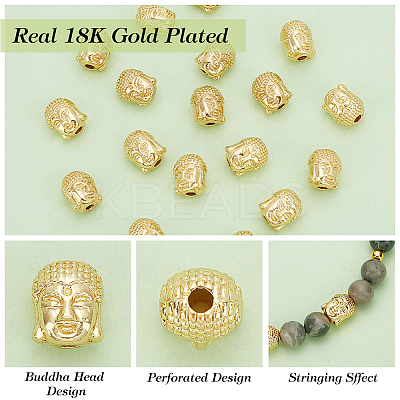 18Pcs Alloy Bead PALLOY-BC0001-14-1
