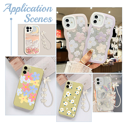 Pearl Beaded Mobile Phone Straps AJEW-WR0001-54-1