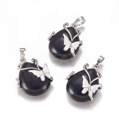 Natural & Synthetic Mixed Stone Pendants G-K296-B-1